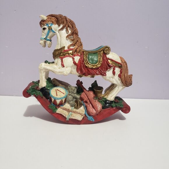 Artmark Carousel Rocking Horse Vintage Figurine Christmas Home Decor  7"×7" - Picture 2 of 8